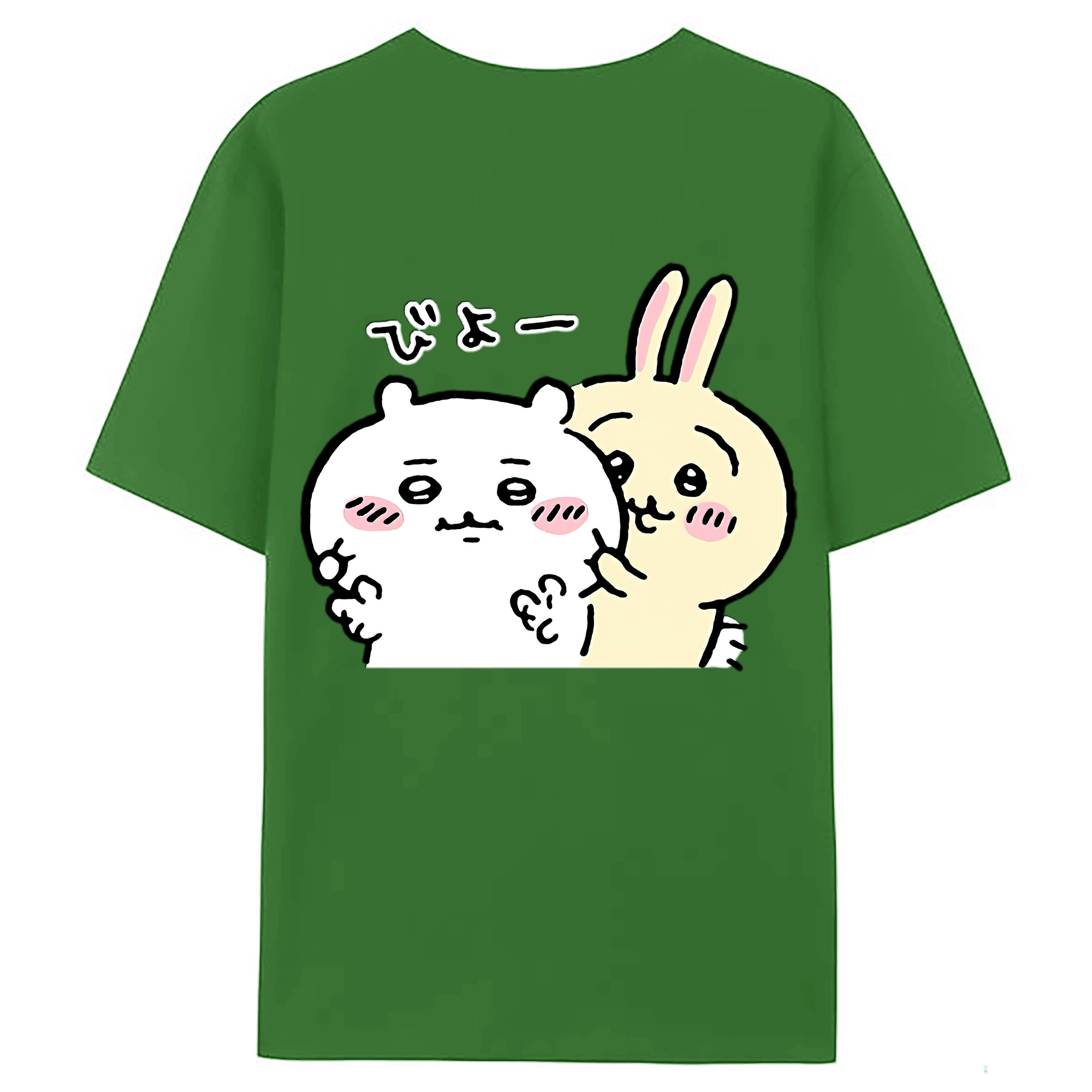 （画像用） ちいかわ うさぎ Chii-kawa usagi レディース半袖Tシャツ(バックプリント)